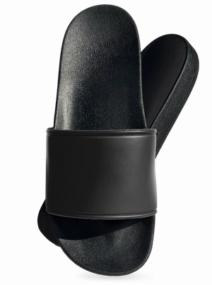 Bez potisku pantofle Black