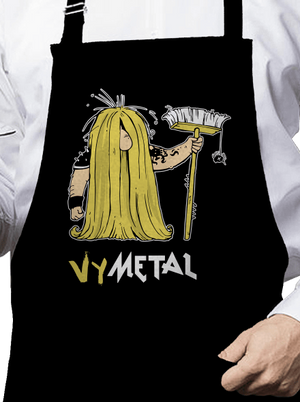 Metalista zástěra Black