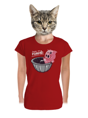 Ve formě dámské tričko premium Red Mal