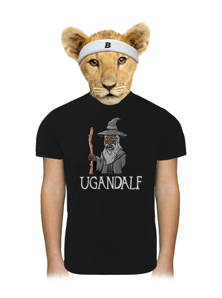 Ugandalf dětské sportovní tričko Black