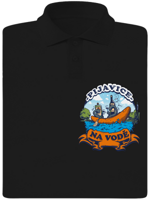 Pijavice na vodě pánská polokošile Black