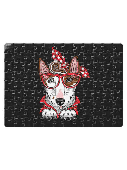 Bullteriér mama puzzle White