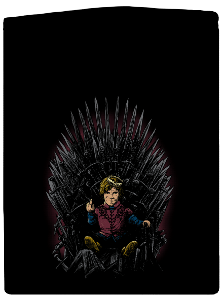 Tyrion na trůnu pánská mikina na zip Black