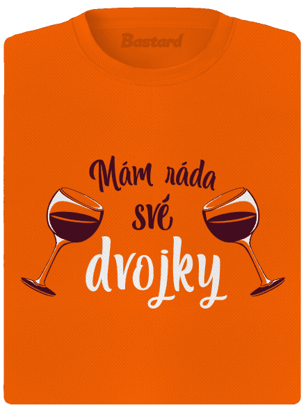 Dvojky dámské sportovní tričko Neon Orange