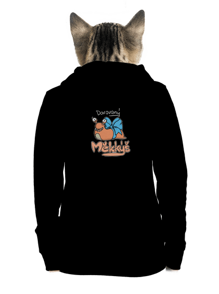 Darovaný měkkýš dámská mikina na zip Black