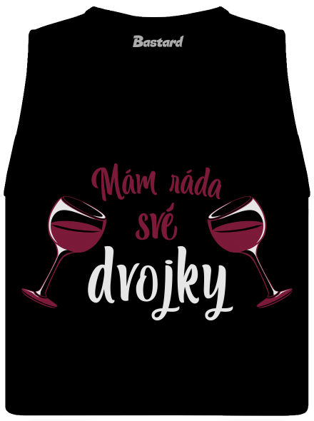 Dvojky dámské tílko volné Black