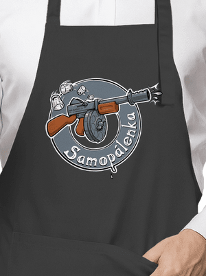 Samopálenka zástěra Dark Grey