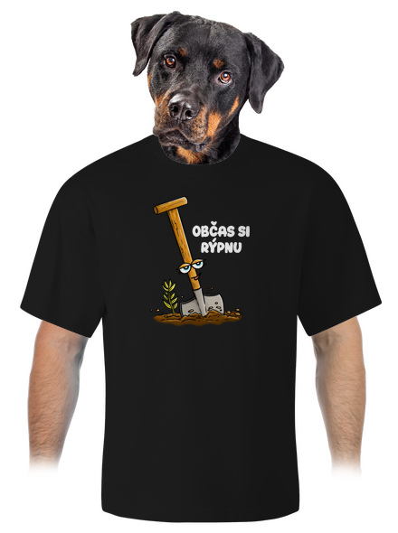Občas si rýpnu unisex tričko oversized Black