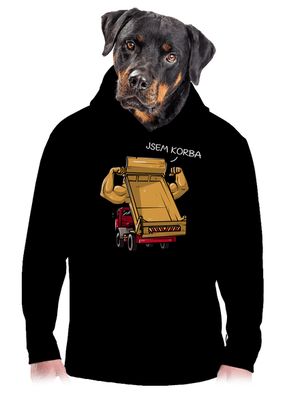 Korba pánská mikina klokanka Black