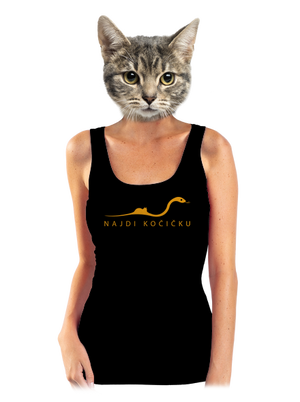 Najdi kočičku dámské tílko klasické Black