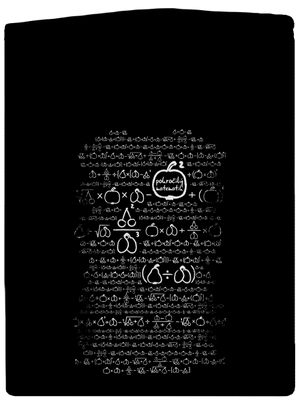 Matematik pánská mikina na zip Black