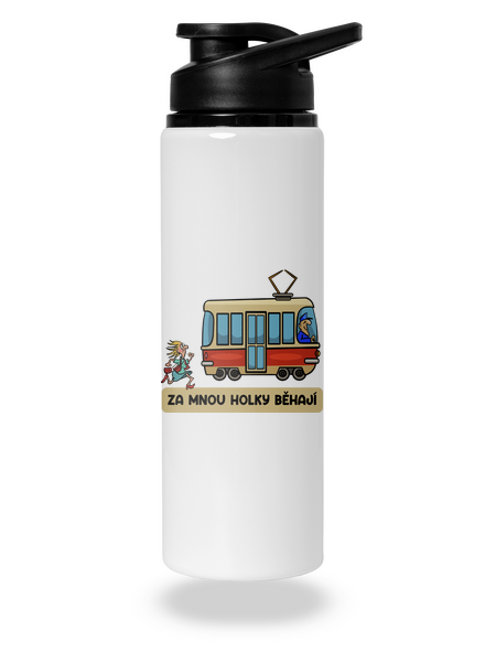 Za mnou holky běhají lahev na vodu White