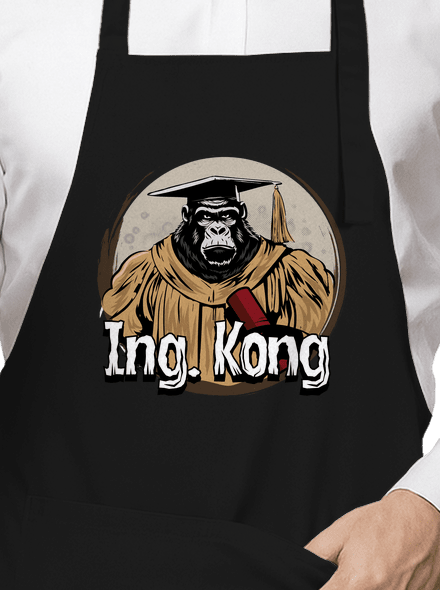 Ing. Kong zástěra Black