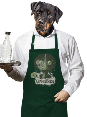 ChameLennon zástěra Bottle Green