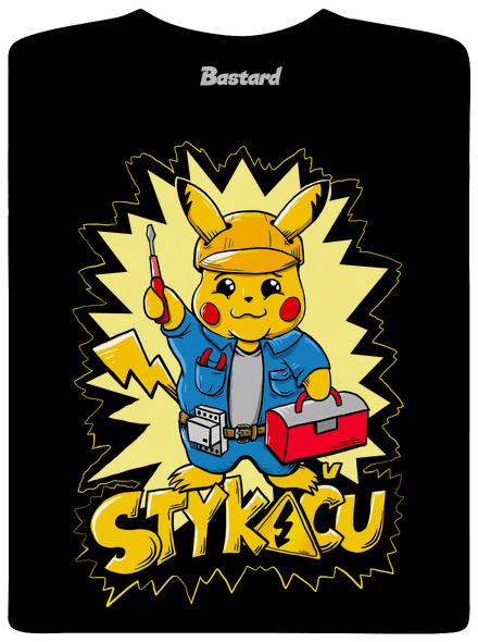 Stykaču pánské tričko Black