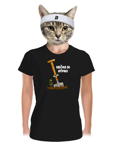 Občas si rýpnu dámské sportovní tričko Black