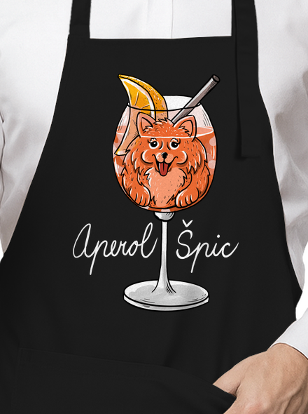 Aperol Špic zástěra Black