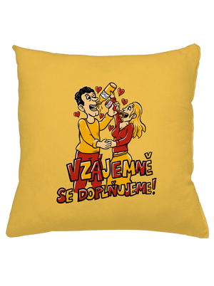 Vzájemně se doplňujeme polštář Yellow Gold