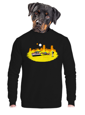 unisex mikina bez kapuce