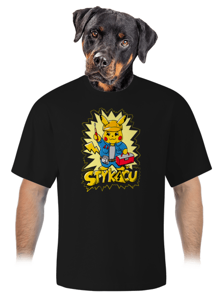Stykaču unisex tričko oversized Black