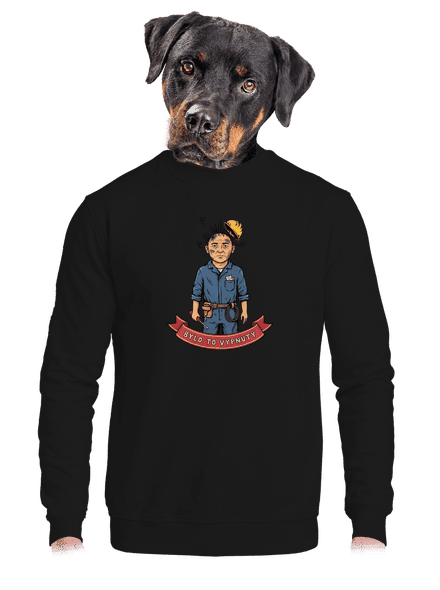 Bylo to vypnutý unisex mikina bez kapuce Black