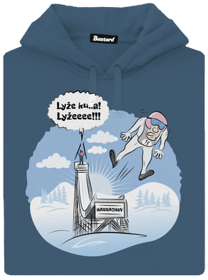 Lyže dámská mikina klokanka Denim