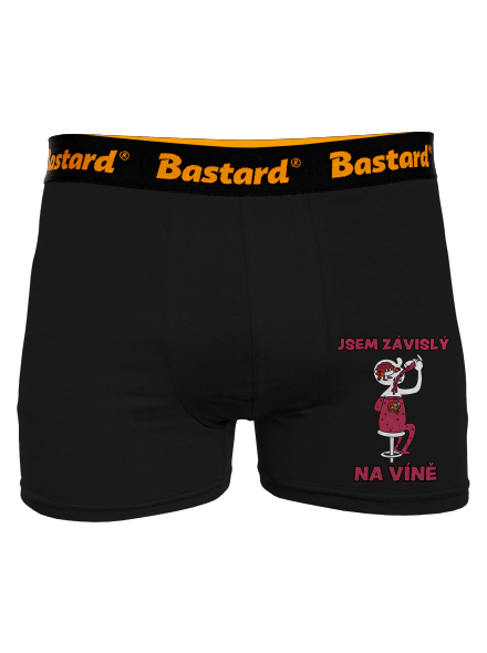 Závislý na víně boxerky Black