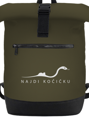 Najdi kočičku batoh Military Green