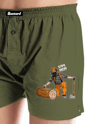 Dřevorubec pánské trenky Khaki