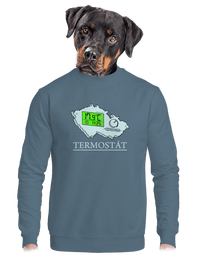 unisex mikina bez kapuce