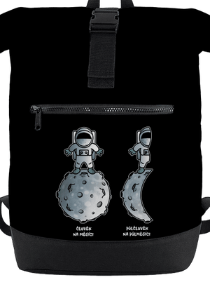 Půlčlovek na půlměsíci batoh Black