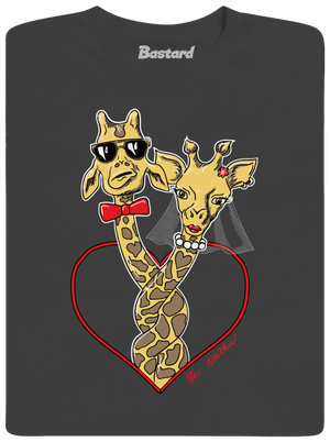 Žirafy ve svazku pánské dlouhý rukáv Dark Grey