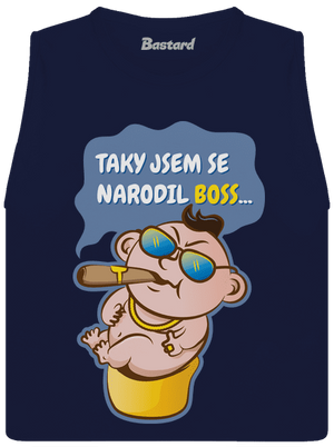 Boss dámské tílko volné Navy