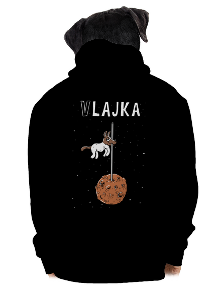 Vlajka pánská mikina na zip Black