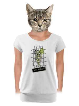 Nevinný Hrozen dámské tričko s lemem White