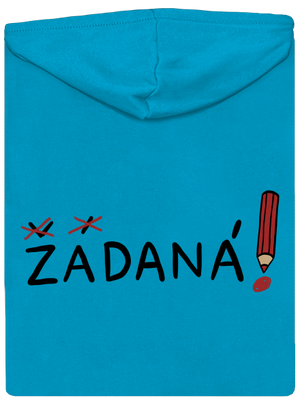 Zadaný a zadaná dámská mikina na zip Blue Atol