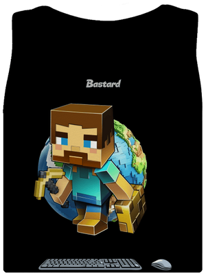 B17: Minecraft dámské tílko klasické Black