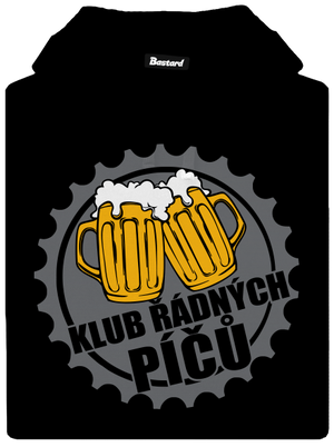 Klub řádných píčů dámská mikina klokanka Black