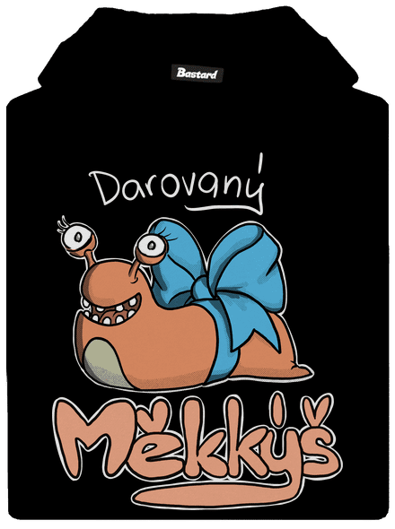 Darovaný měkkýš dětská mikina klokanka Black