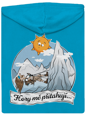 Hory mě přitahují dámská mikina na zip Blue Atol