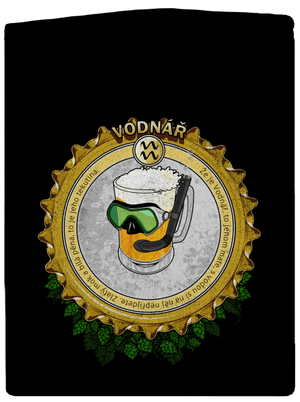 Pivní horoskop: Vodnář dámská mikina na zip Black