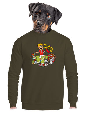 Na hřišti necháme duši unisex mikina bez kapuce Urban Khaki