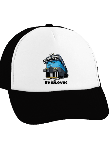 Brejlovec kšiltovka truckerka Black cap