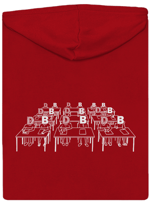 Cimrman: Debil, blbeček pánská mikina na zip Red