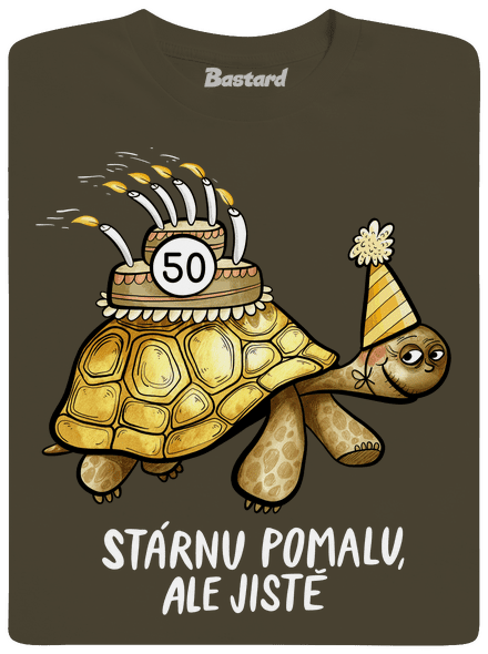 Stárnu pomalu pánské dlouhý rukáv Urban Khaki