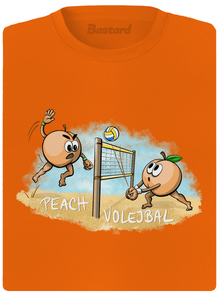 Peach volejbal dámské sportovní tričko Neon Orange