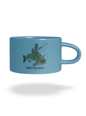 Tolstolobýk hrnek makronka Blue Macaron