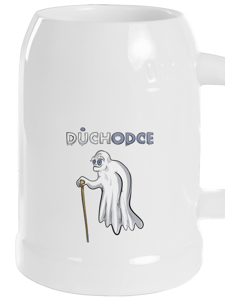 Duch důchodce půllitr White