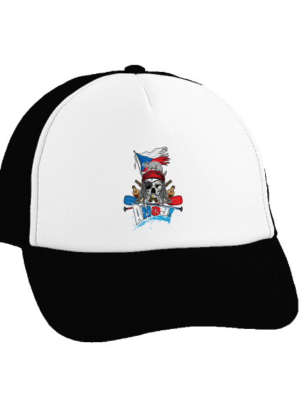 Ahoj kšiltovka truckerka Black cap