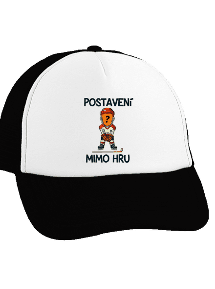 Postavení mimo hru kšiltovka truckerka Black cap